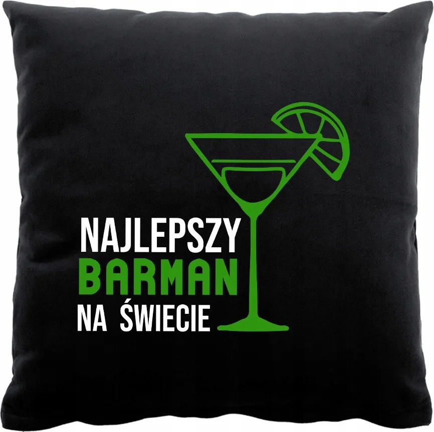 Fekete Nyomott Mintás Párna Ajándék Csaposnak