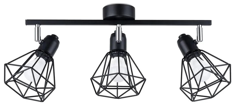 Fekete mennyezeti lámpa ø 10 cm Varpu – Sollux