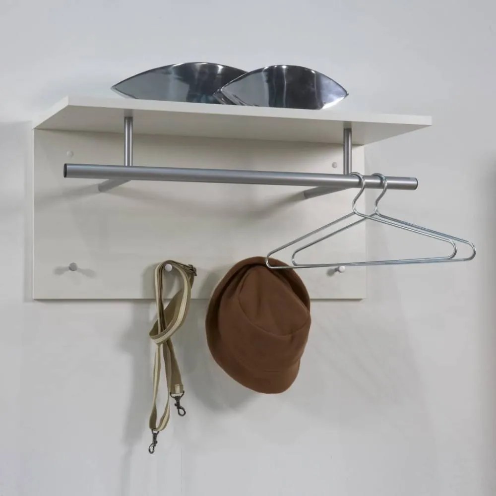 Fmd fehér falra szerelhető fogas 72 x 29,3 x 34,5 cm