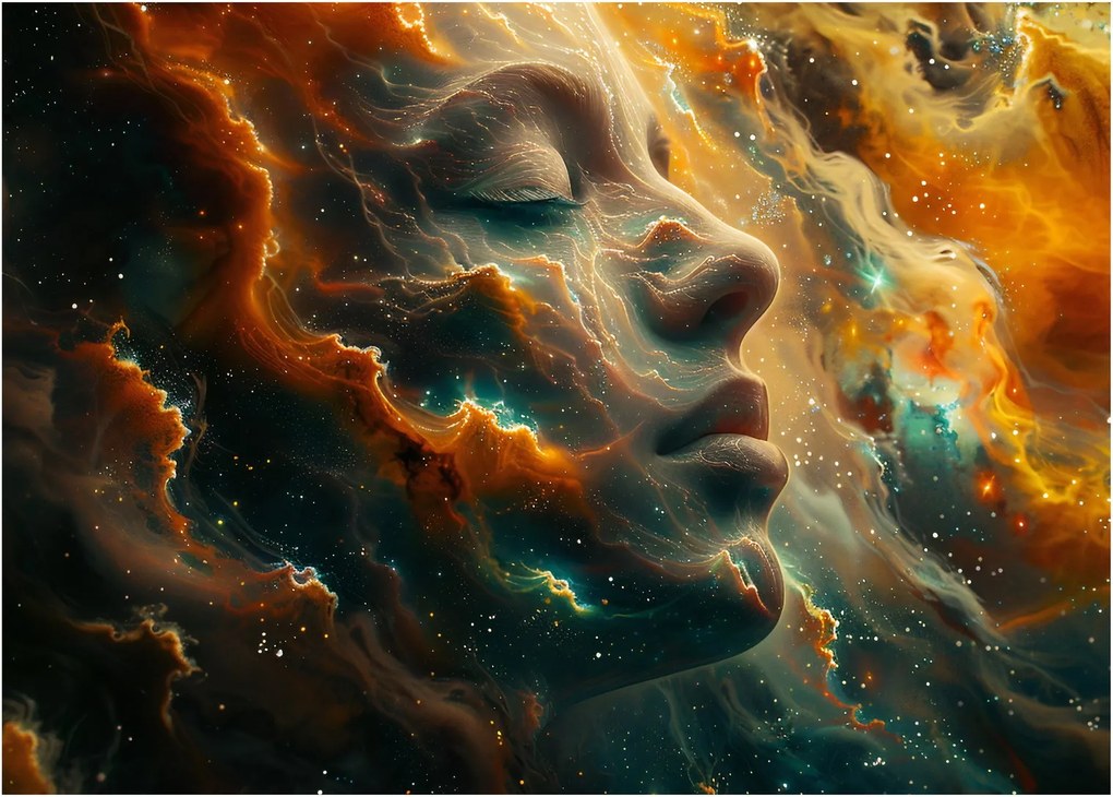 Kép - Arc az űrben (70x50 cm)