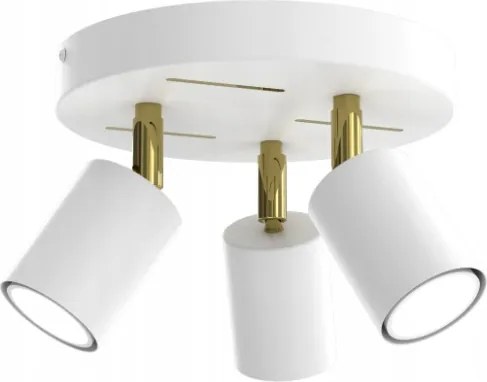 Ewilight Függő mennyezeti lámpa Laser 3xGU10 fehér/arany