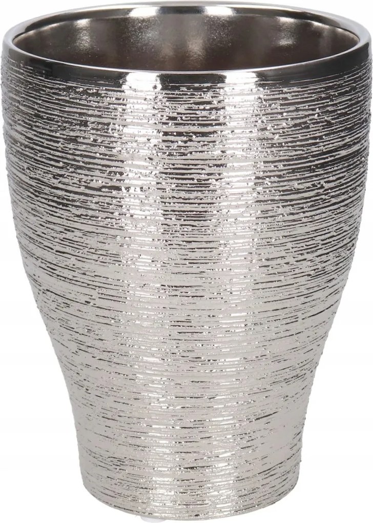 Kerámia Kaspó Orchidea Fedél, Ezüst