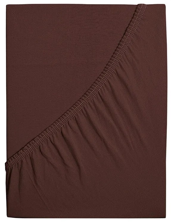 4Home Ideal jersey lepedő sötétbarna, 60 x 120 cm