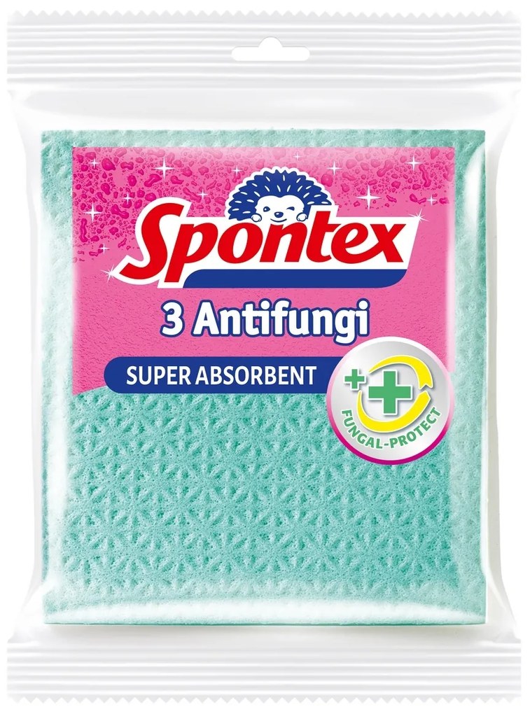 Spontex Antifungi szivacsos törlőkendő, 3 db