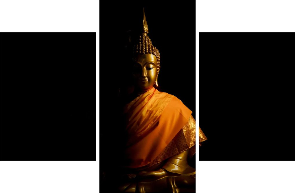 Kép - Arany Buddha szobor (90x60 cm)
