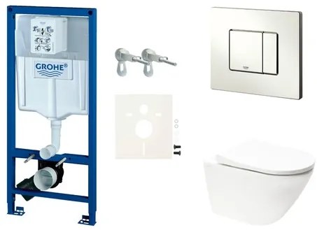 Fali WC szett GROHE előtétfalas szereléshez + Vitra Integra WC SIKOGRSINTRE2S