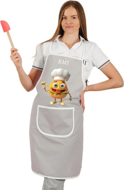 EMI Burger konyhai kötény, Fekete