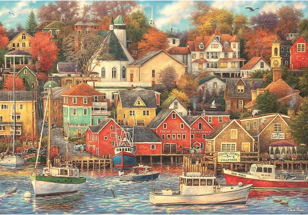 Kikötő Good Times 1500 db-os Compact puzzle Clementoni