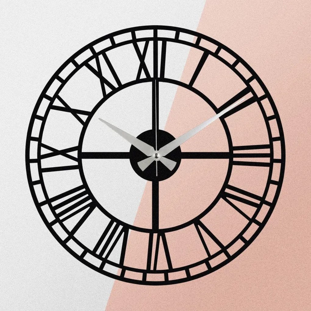 Enzoclock fém falióra, 48×48 cm – S002