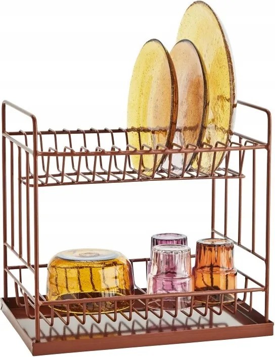 Roger L edényszárító, rozsdabarna, Madam Stoltz