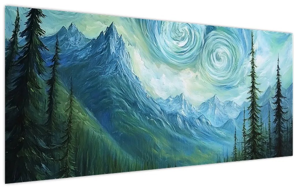 Kép - Táj Van Gogh érintésével (120x50 cm)