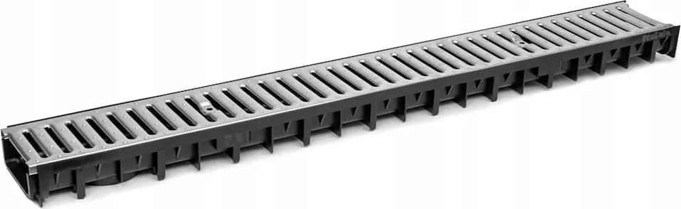 ForU30 A15 lineáris vízelvezető horganyzott rácsozattal. Alacsony garázsba.