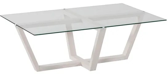 Kávésasztal AMALFI 35x105 cm fenyő/átlátszó