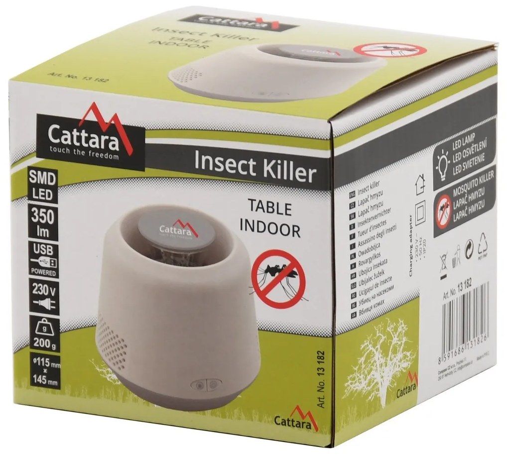 Cattara beltéri lámpa és infravörös rovarcsapda 2 az 1-ben, Table, USB 5 V