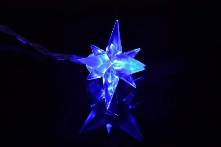 NEXOS Csillagos lánc 4 m 40 LED kék