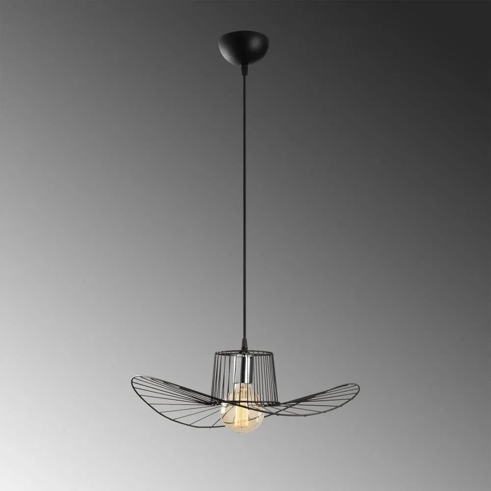 Tel Hat fekete függőlámpa, ø 50 cm - Opviq lights