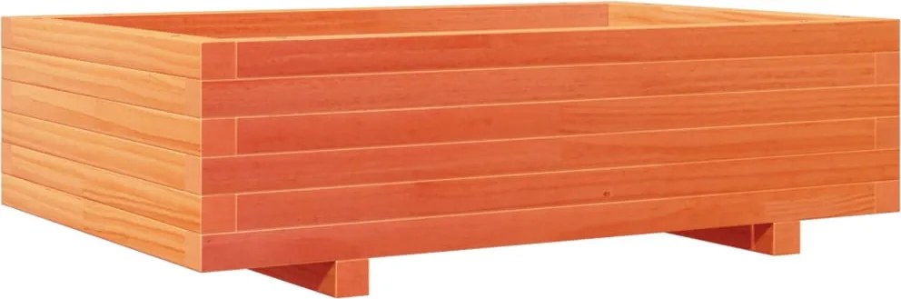 vidaXL viaszbarna tömör fenyőfa kerti virágláda 90x60x26,5 cm