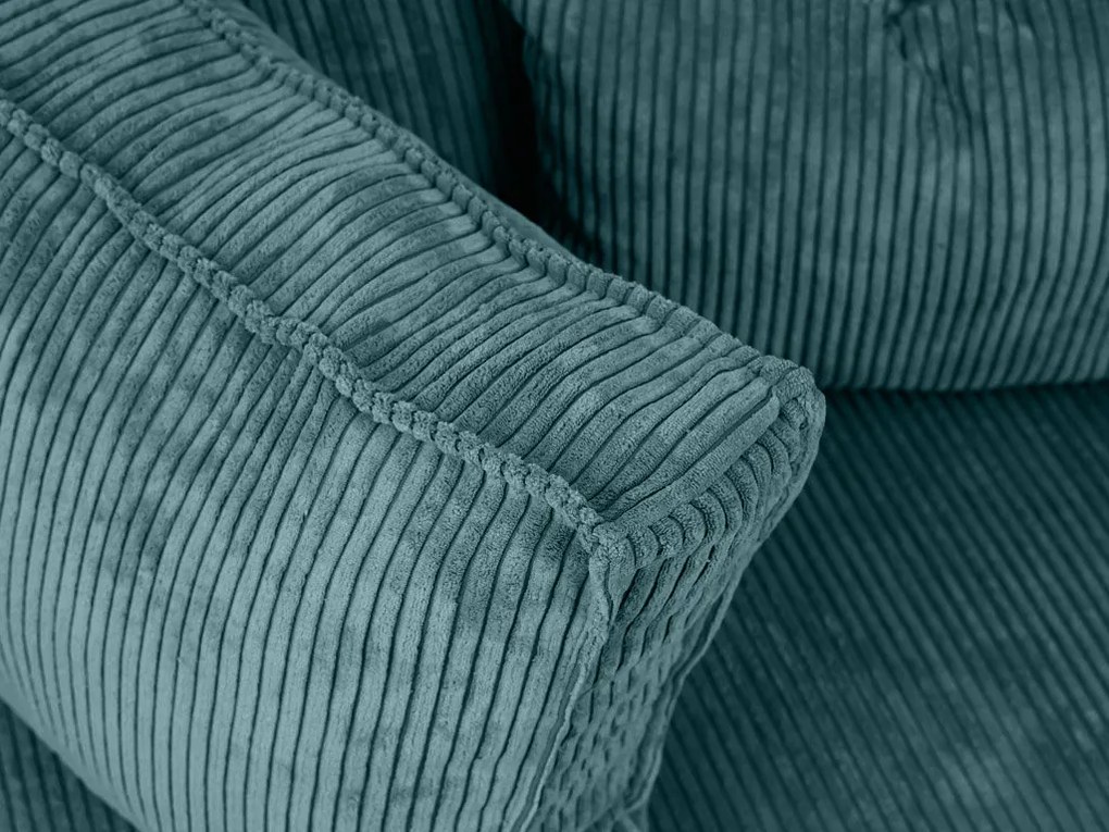 AKCIÓ Benzinkék sarokkanapé SMART COSARO, kétoldalas + 2 párna AJÁNDÉK II. osztály