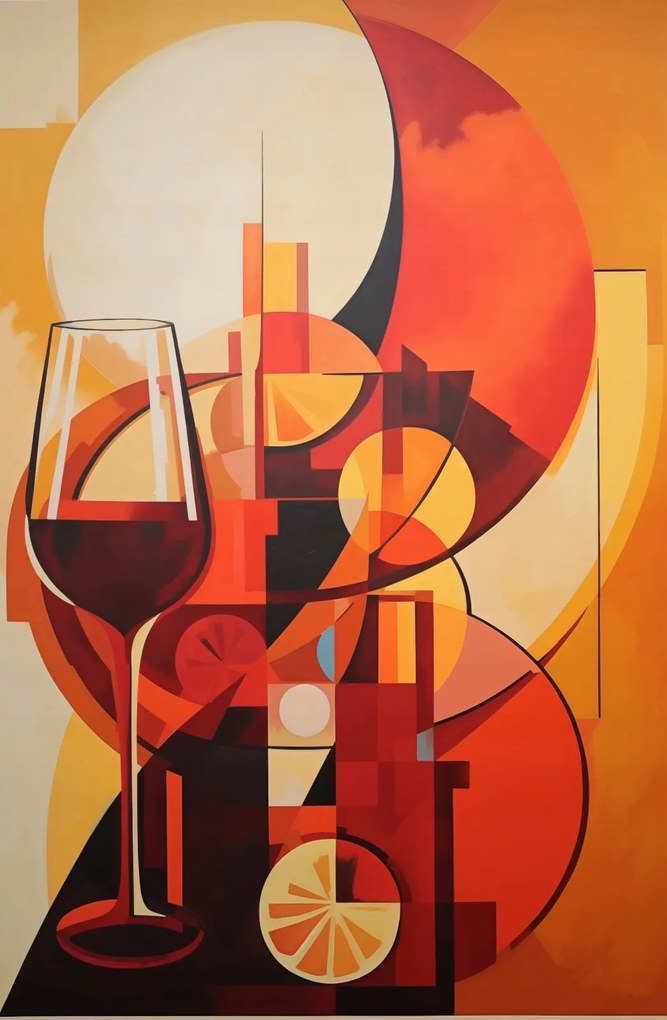 Poszter 53x81cm Esti borozás