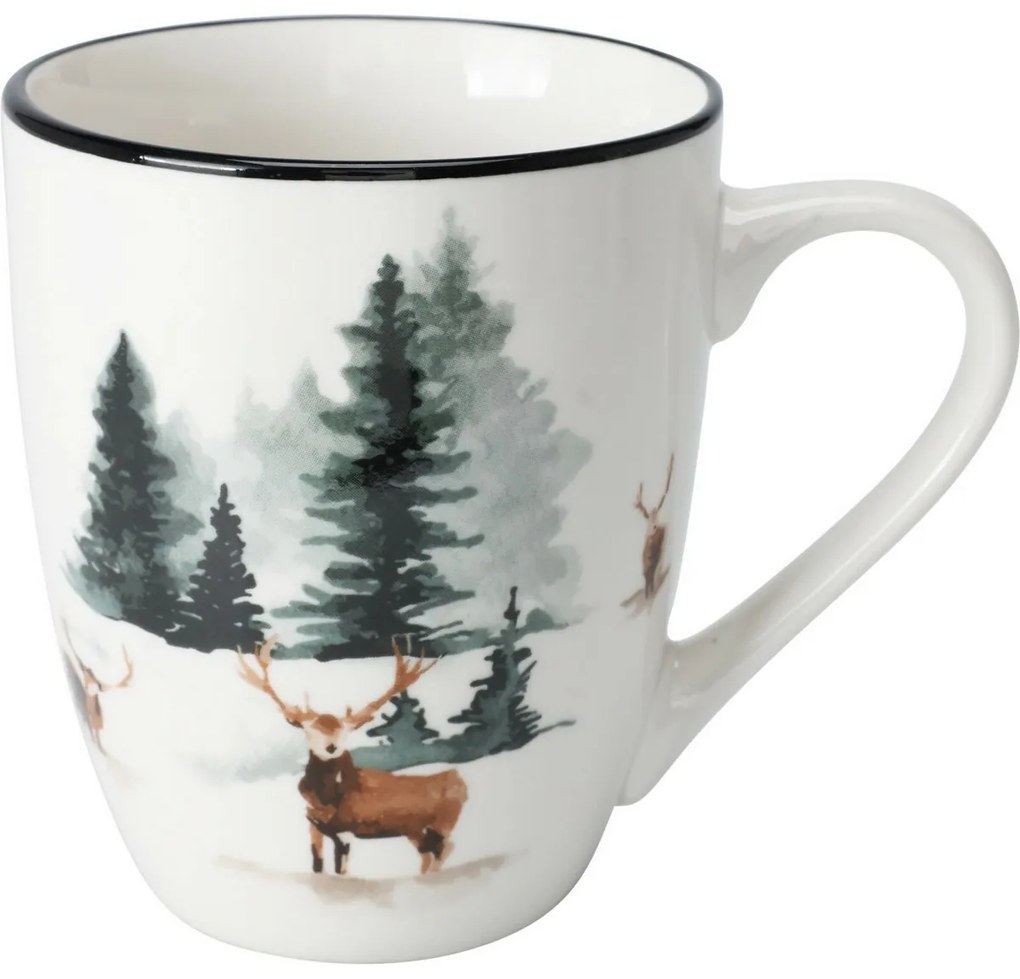 Winter Deer porcelán bögre, 320 ml