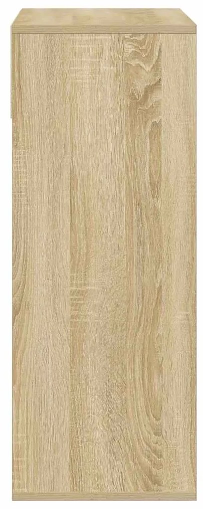 könyvszekrény sonoma színű 66x31x80 cm szerelt fa