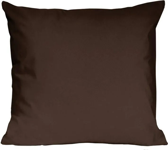 Párnahuzat 45x45 barna egyszínű