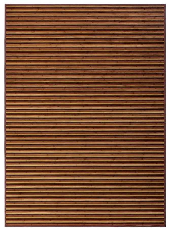 Mustársárga-barna bambusz szőnyeg 180x250 cm – Casa Selección