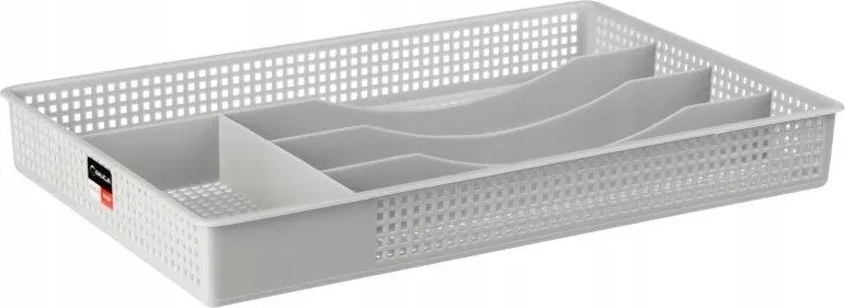 Evőeszköztartó Fiókbetét, Áttört Szürke