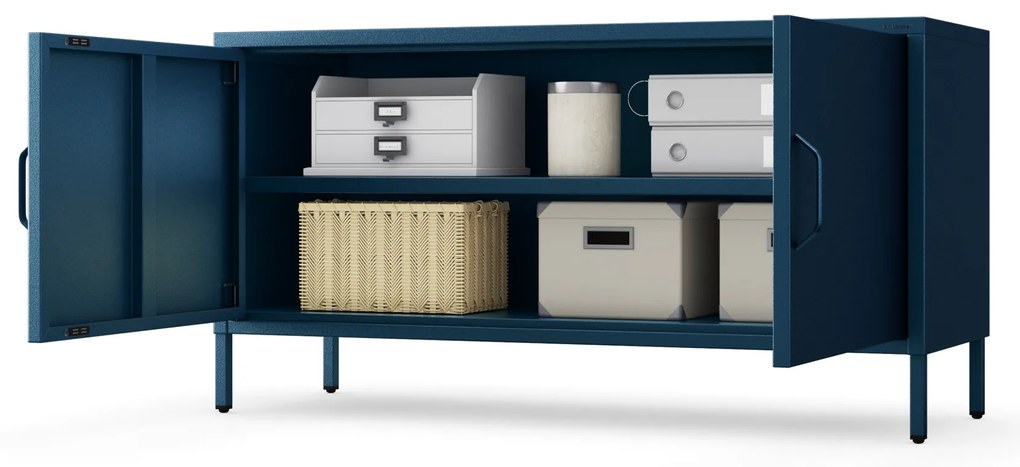 TV-szekrény lábakon ROSA, 1150 x 595 x 400 mm, Modern: sötétkék