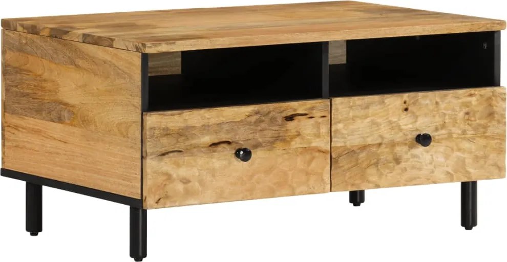 vidaXL tömör mangófa dohányzóasztal 80 x 54 x 40 cm