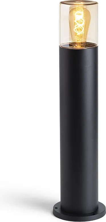 RENDL R14497 QUINN Modern Kültéri Állólámpa Borostyánsárga Üveg IP44
