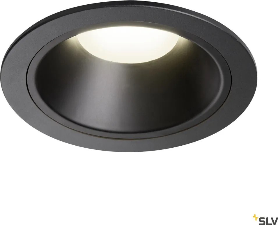 SLV 1004039 NUMINOS DL XL Fürdőszobai Beépíthető Lámpa Fekete LED IP44