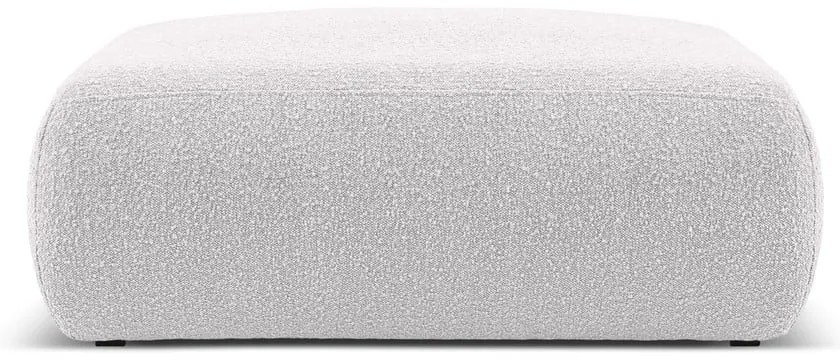 Világosszürke buklé puff Molino – Micadoni Home