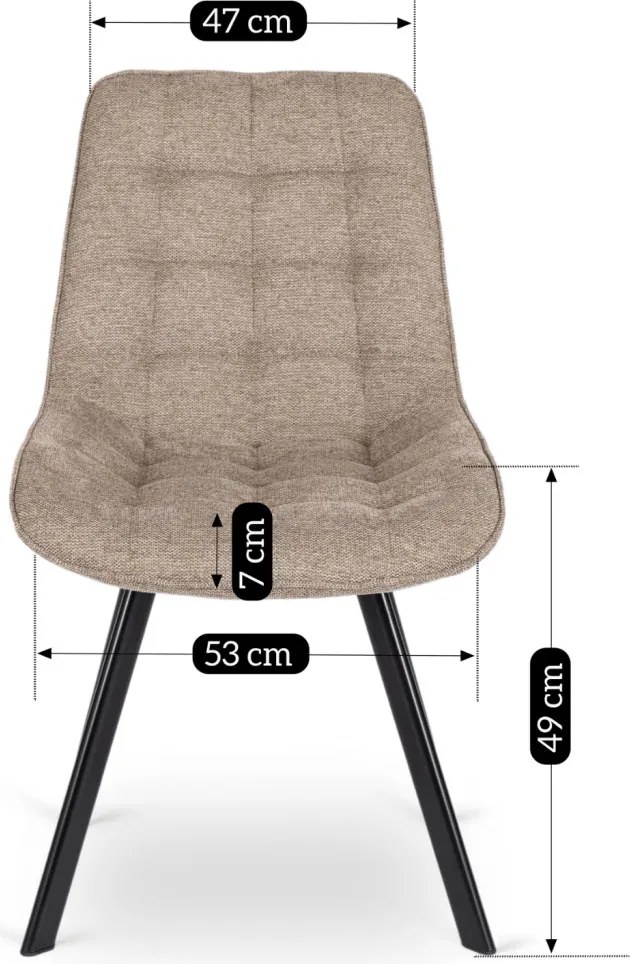 Bézs Szövet Étkezőszék RICK 2