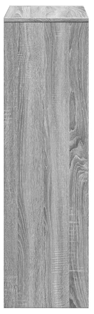 3 szintes szürke sonoma fa elválasztó könyvespolc 99x29x99 cm