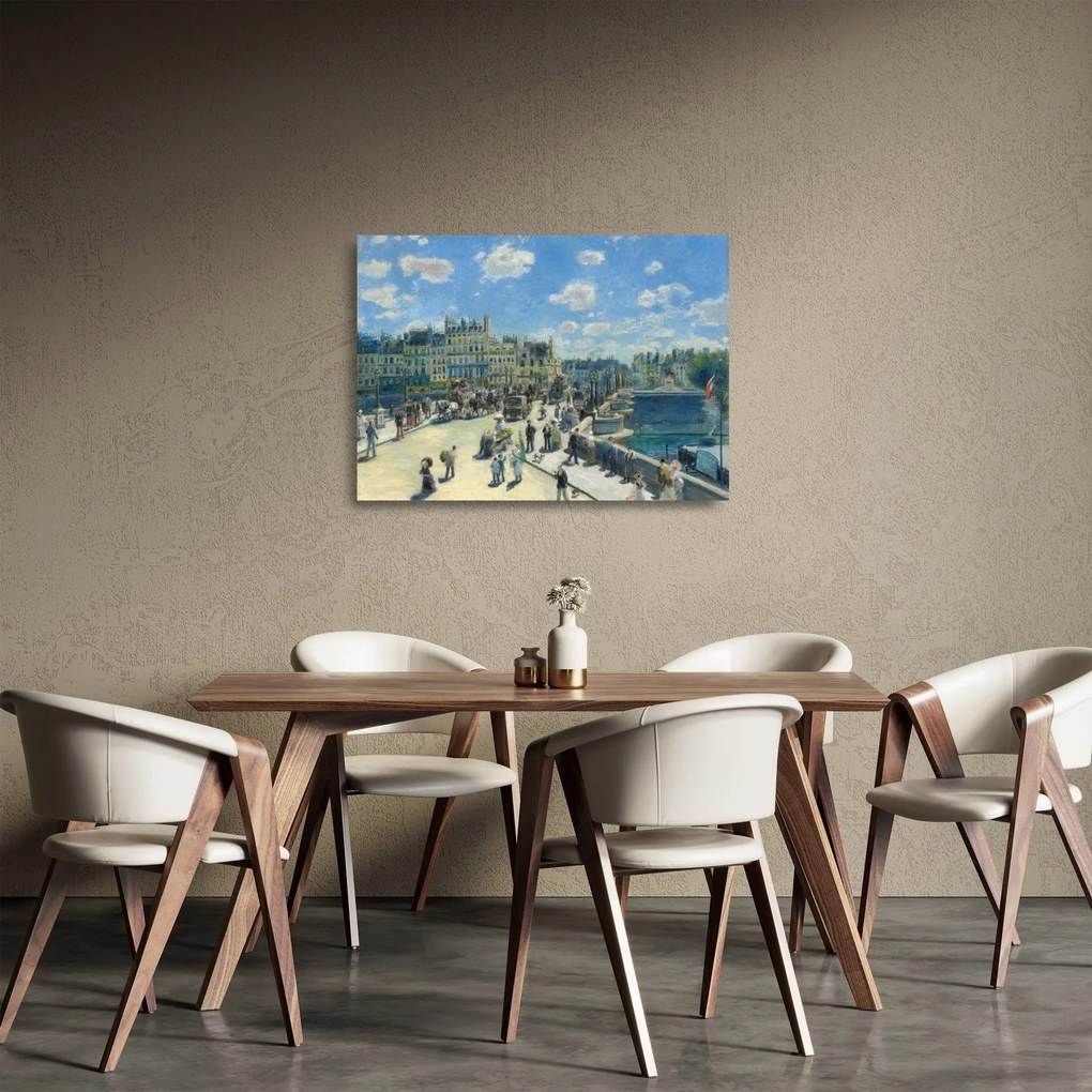 Üveg kép - Auguste Renoir, Pont Neuf, Paris, reprodukciók (70x50 cm)