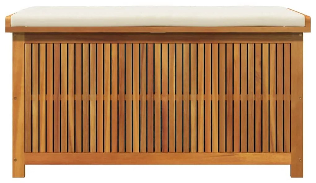 tömör akácfa kültéri párnatartó láda 113x50x60,5 cm