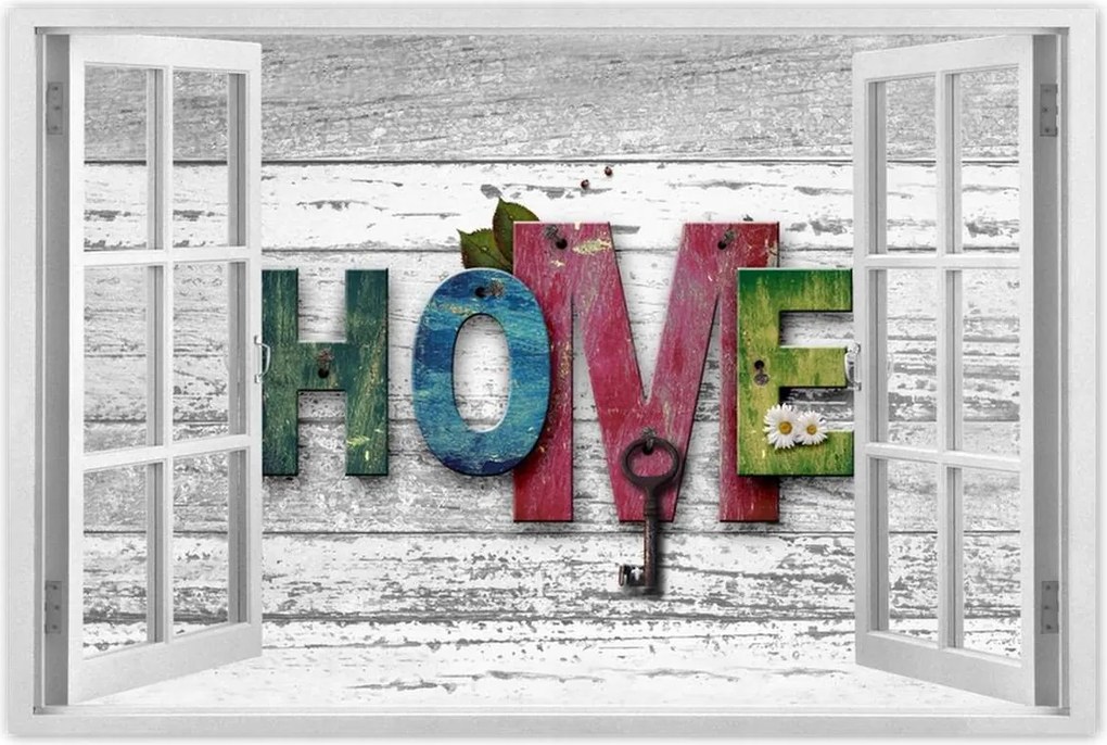 Poszterek 90x60 Otthon Házikó Felirat