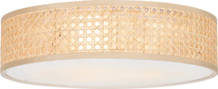 Okos mennyezeti lámpa rattan 40 cm 3 izzós, 3 Wifi P45-tel - Tromma