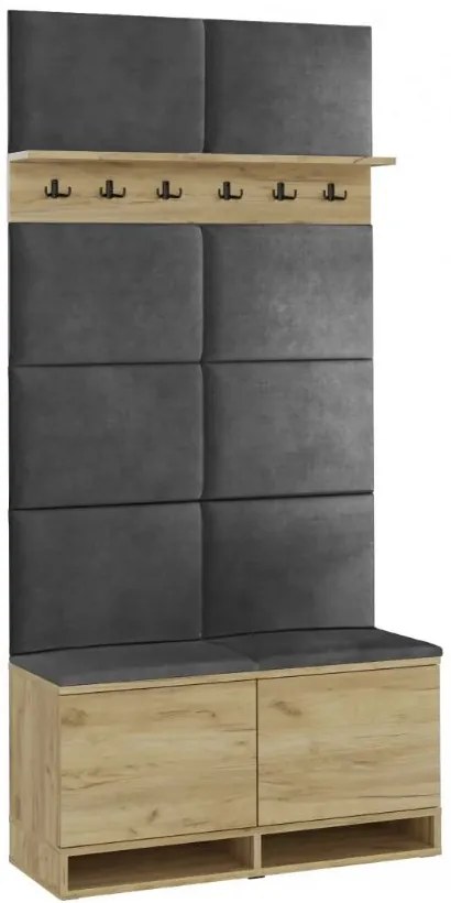 Előszobafal akasztós Craft/ Grey