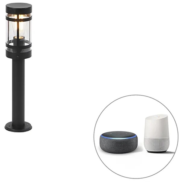 Okos kültéri lámpa fekete 50 cm IP44 Wifi-vel ST64 - Gleam