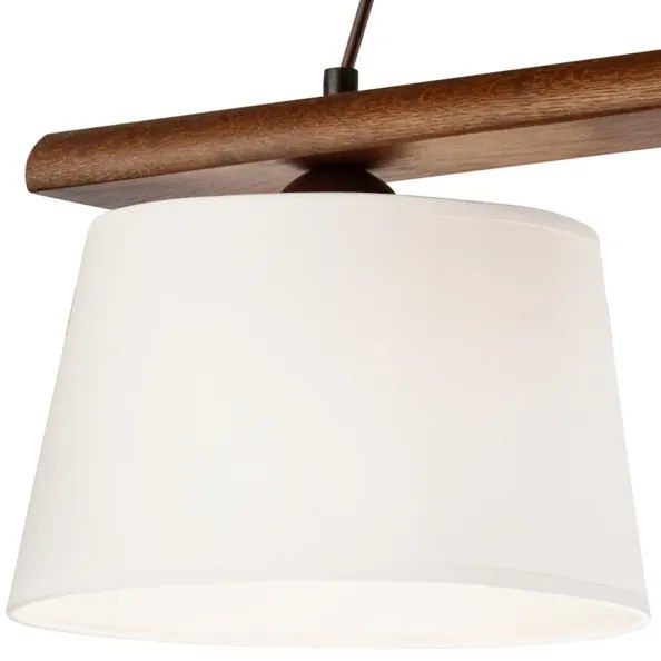 AIDA kábeles csillár 3x E27/60W/230V, átmérő 25 cm, tölgy/dió