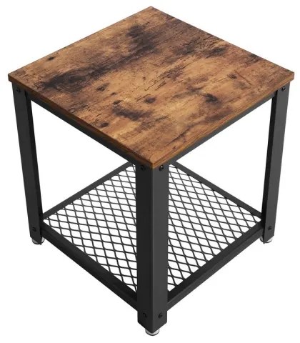 ELDUR oldalsó asztal, barna/fekete