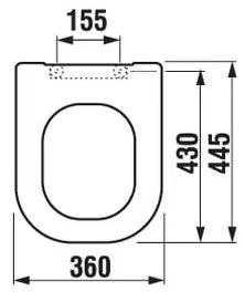 JIKA H8936113000631 - WC-ülőke SoftClose DEEP duroplast/fehér