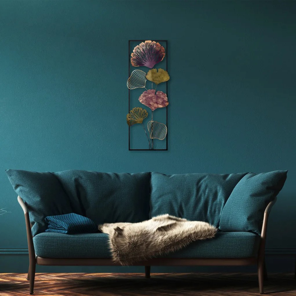 Fig fém fali dekoráció, 32×90 cm – TR891TNL2308