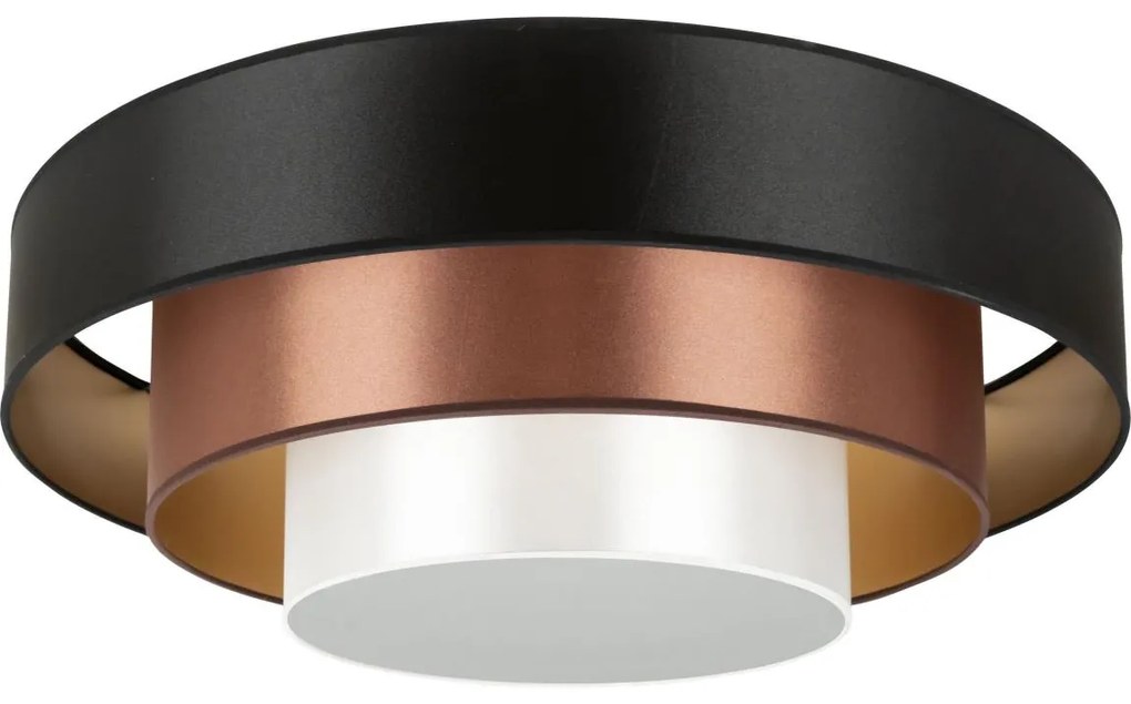 Duolla - LED Mennyezeti lámpa LUNETA LED/26W/230V átm. 60 cm 4000K fekete/réz