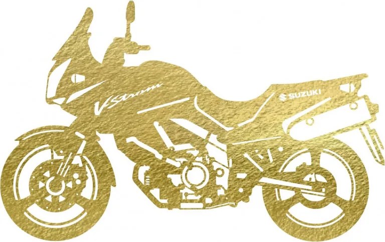 Stílusos falfestmény motorkerékpárra - SUZUKI