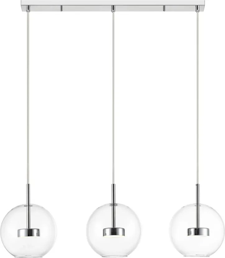 ZUMA LINE P0428-03J-B5AC ENCELADUS Többágú Függesztett Lámpa Króm LED IP20