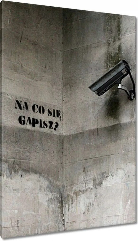 Festmények 80x120 Banksy Mit bámulsz si