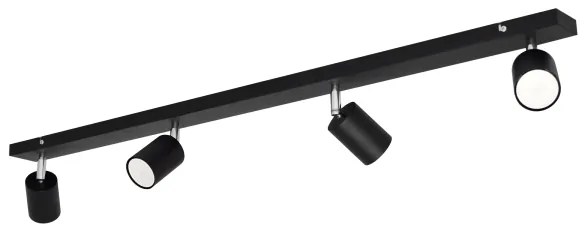 LED Spotlámpa TUNE 4xGU10/4,8W/230V fekete